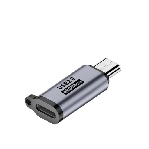 Lightning till Micro USB-adapterkonverterare för Apple-enheter Dataöverföring upp till 480 Mbps Anslutning till Micro USB-kablar