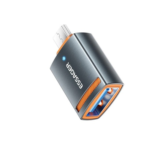USB A till Micro USB OTG-adapter för snabbladdning 3A och USB 2.0-dataöverföring