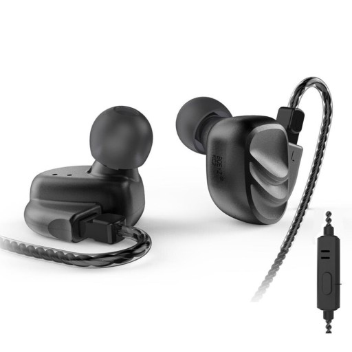 Bashörlurar med mikrofon och kontroller för samtal och musik Jack 3,5 mm Kabel 1,2 m Frekvensområde 7 Hz till 40 kHz Svart