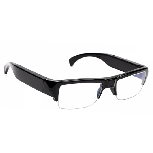HD 1080P minikamera i glasögon Sportvideoglasögon med DVR-inspelning Kamera för utomhusbruk och möten Laddningstid 1 timme 14,5x14,5x36 mm