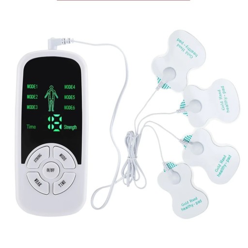 Elektronisk muskelstimulator för kroppsmassage 6 lägen justerbar intensitet LCD-skärm hemfysioterapi
