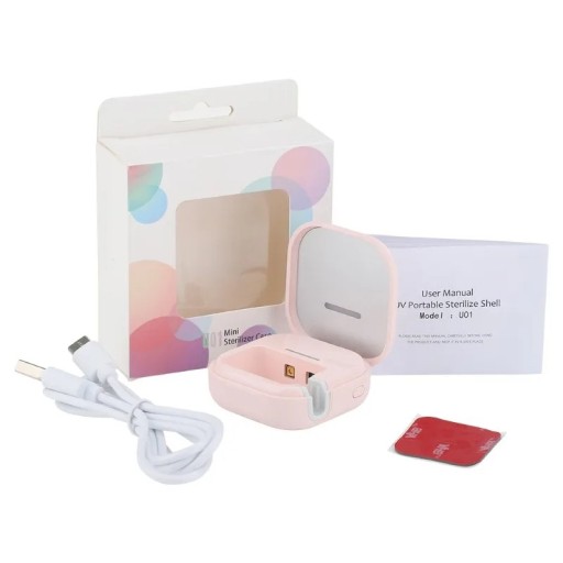 Bärbar UV-tandborstesterilisator 5x5 cm Grön UVC-lampa USB-laddning Badrumsdesinfektionsfodral