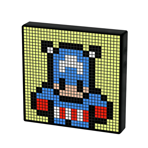 LED-pixeldisplay 32 x 32 punkter 20 x 20 cm Programmerbar panel med mobilapplikation PC ABS RGB-animering Textredigerare