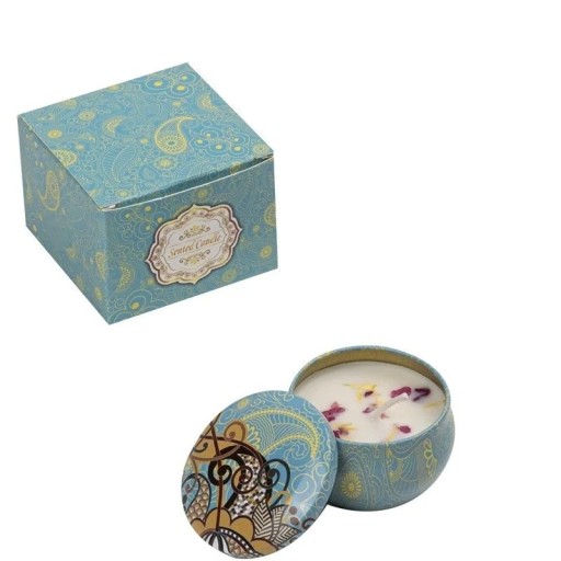 Doftljus i glas 6 × 4 cm Blommig doft Päronfreesia Sojavax Vintage handgjort Aromaterapi Dekoration Gåva Ceremoni