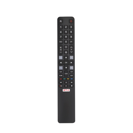 IR-fjärrkontroll för TCL 49C2US 55C2US 65C2US 75C2US 43P20US Ersättningsfjärrkontroll TV-tillbehör Strömförsörjning 2x AAA-batterier