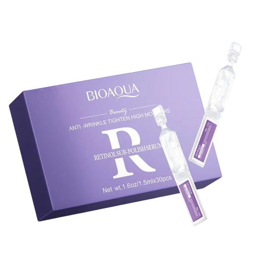 Set med 30 st retinol serum 1,5 ml anti-rynkor huduppljusande återfuktning hudförnyande hudvård utjämnande fina linjer