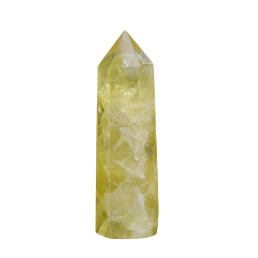 Naturlig citrinkristall 5–6 cm Mineralsten för energi och harmoni Inredningsdekoration Lyckosten Slätpolerad kristall