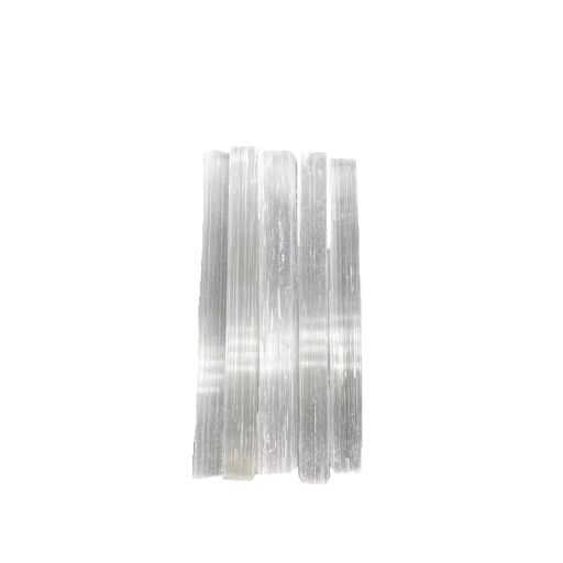 Selenitstav 5 st kvartsstav 5–6 cm naturlig kristall meditationsverktyg rymdrensning energi helande mineraler