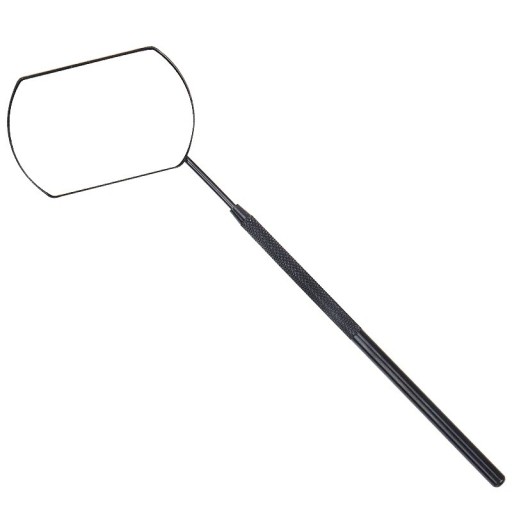 Ögonfransförlängningsspegel 14,5 x 6 x 4 cm långt handtag förstoringsspegel kosmetiskt verktyg för ögonfranstransplantation