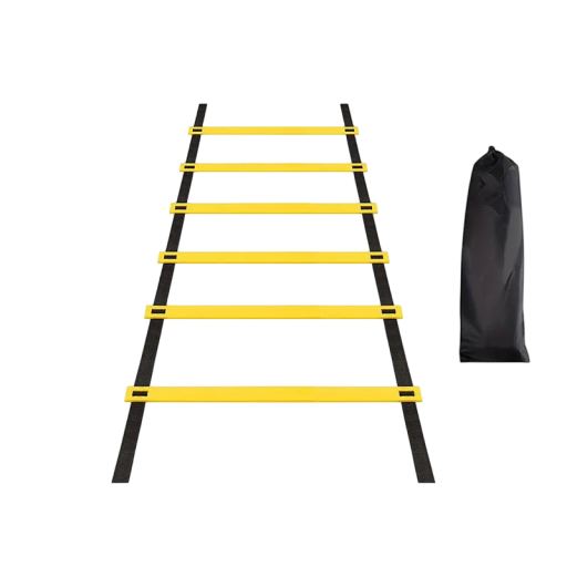 Träningsstege för hastighet och koordination 300 x 42 cm Nylonremmar Sportredskap med bärväska