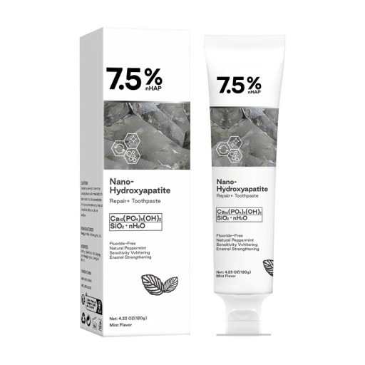 Nano hydroxyapatit tandkräm 120 g Fläckborttagare för kaffe och te Förebyggande av karies Fräsch andedräkt Tandvård och munhygien