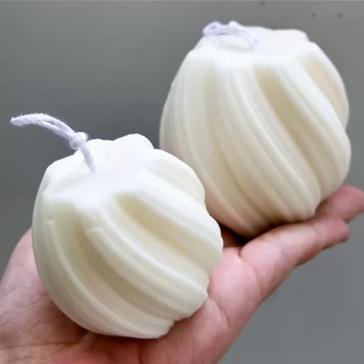 Silikonform för tvål 6,3 x 6,1 cm Rund spiralformad kula Formgjutningsform för tillverkning av tvål