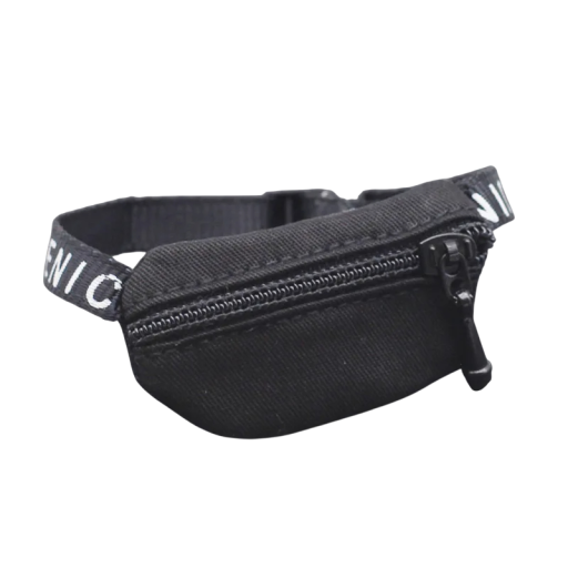 Labubu crossbody-väska 17 cm Stilig mini midjeväska med dragkedja Olika färger Liten axelväska Originalt tillbehör för resor