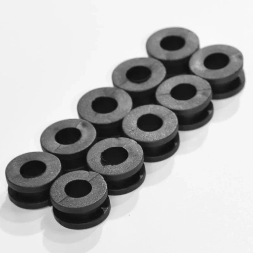 Sats med 10 gummigenomföringar för motorcykelns kåpa 18,5x9 mm Svarta gummibussningar för Yamaha Honda Suzuki Kawasaki Universella genomföringar