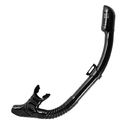 Snorkel för dykning med luftventil PC+TPR+silikon Hållbar munstycke Bekväm andning Simning Snorkling Vattensporter