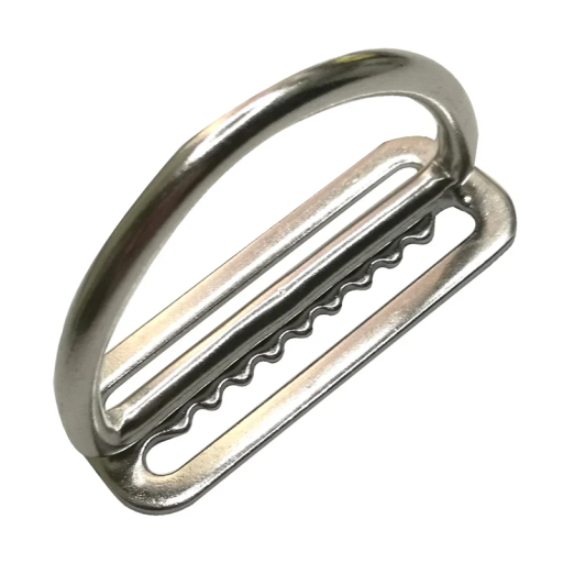 Rostfri spänne för dykarsäkerhetsbälte 2" av stål 6 x 2 x 0,15 cm med ring 6 x 3,5 x 0,5 cm Dykutrustning