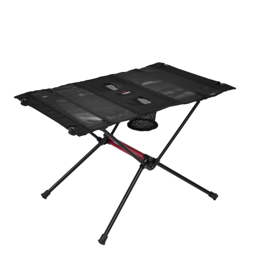 Hopfällbart bärbart campingbord 60 x 40 x 40 cm Lätt aluminium- och polyesterbord med förvaringsväska för resor och camping