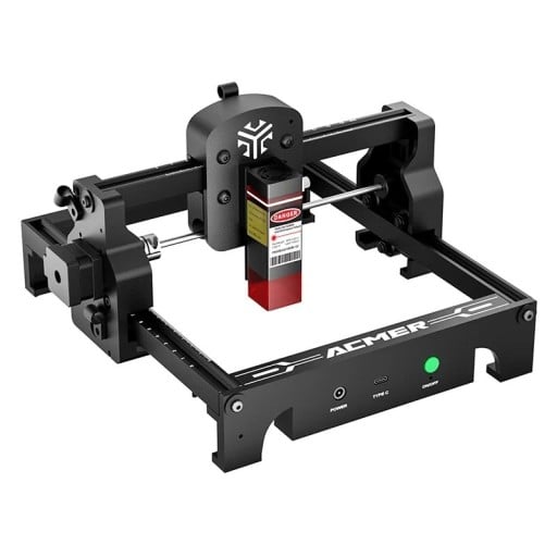 ACMER S1 Mini bärbar lasergravyrmaskin 2,5 W DIY skär- och gravyrmaskin Trä Akryl Glas Läder 130x130 mm Precision 0,01 mm