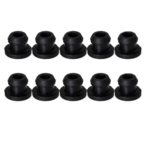 10 st svarta genomföringar 7,5x5 mm värmebeständiga effektiva skyddande insatser mot repor husvagn tillbehör delar för husbil