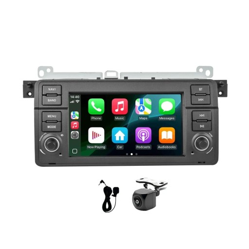 Bilradio BMW E46 M3 318 320 325 330 335 Rover 75 GPS DSP Multimedia Touchskärm CarPlay Android Auto 4G 64G Stereo Med Kamera