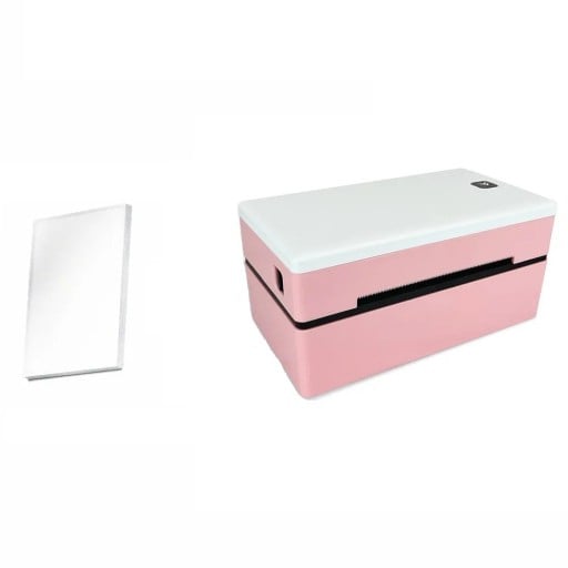 Marklife D200 Bluetooth termisk etikettskrivare 4x6 tum för fraktetiketter kompatibel med iPhone Android Mac Windows EU-kontakt