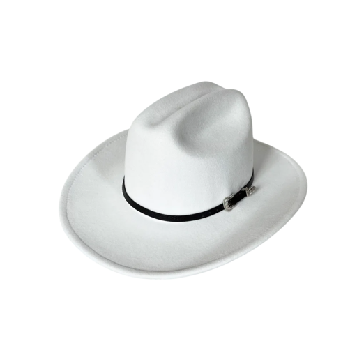 Cowboyhatt 57–59 cm Stilig westernhatt med bred brätte Kostymtillbehör för män och kvinnor Cowboymode