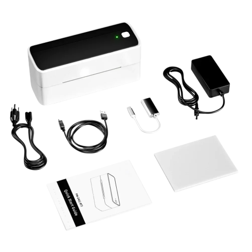 Phomemo 241 Bluetooth termisk etikettprinter 4x6 trådlös mini-printer för fraktetiketter kompatibel med iOS Android PC
