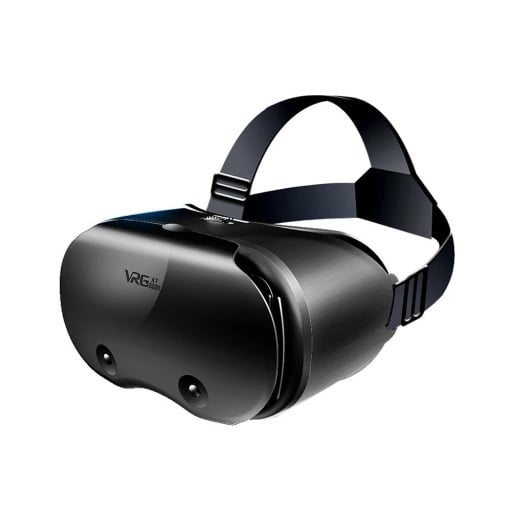 3D-glasögon för virtuell verklighet VR headset för iPhone och Android-smarttelefoner 5–7 tum med justerbara linser och hörlurar