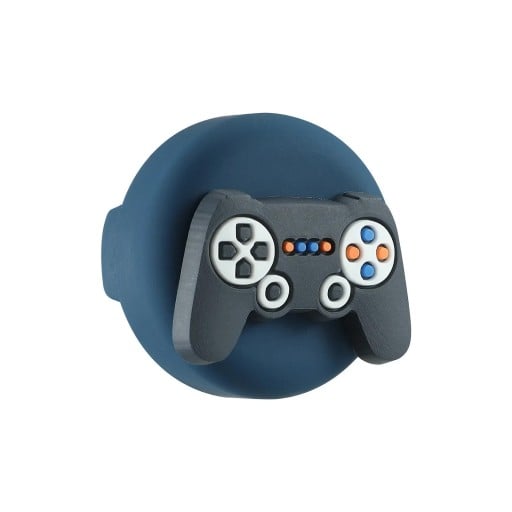Silikonfodral för AirTag vattentåligt med Playstation kontrollmotiv för barns skosnören och GPS tracker tillbehör 35x27x20mm