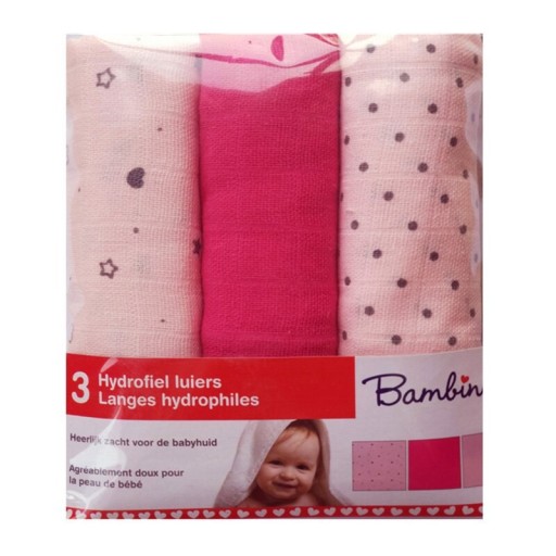 Bomullsmuslinblöjor för spädbarn Set om 3 st Mjuka barnblöjor för mångsidig användning vid barnomsorg Storlek 60 x 60 cm