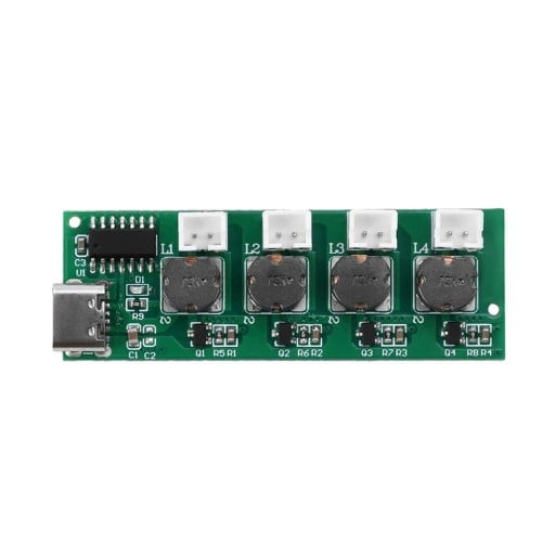 DC5V fyrsprutande ultraljuds luftfuktare modul styrkort atomisering DIY nebulisator med TYPE-C gränssnitt 58,7×19,6×9,5 mm