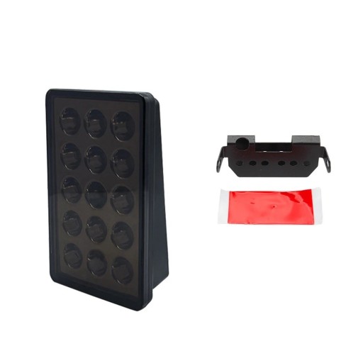 F1 stil LED bromsljus 12V 15LED bakljus med automatisk blinkande varningssignal för bil SUV motorcykel