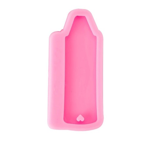 Rosa silikonform för harts 8,1 × 3,6 cm Form i form av en krita Silikonform för smycken och hängen
