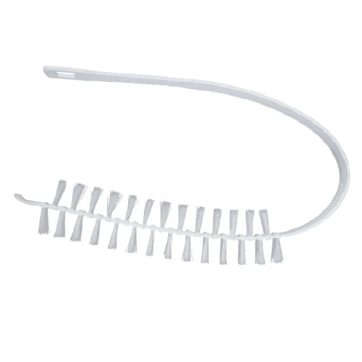 Flexibelt rengöringsborste 59 x 4,5 cm för tvättmaskin och torktumlare Nylonborst PP-handtag Borste för borttagning av noppor och smuts
