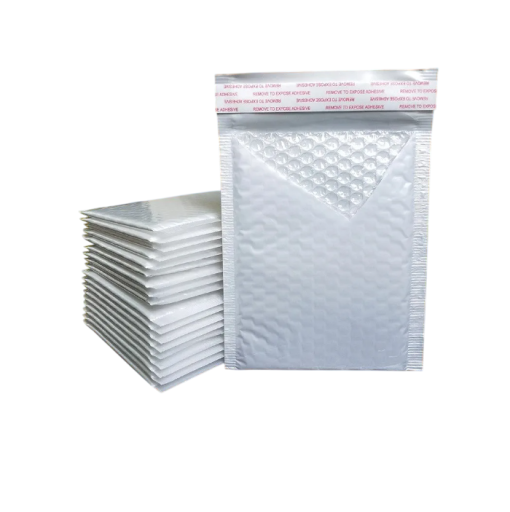 Set med 50 bubbelkuvert 15 x 18 cm Självhäftande kuvert för transport av ömtåliga föremål och försändelser