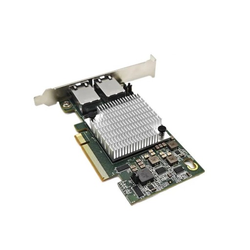 10G dvojportová serverová sieťová karta X540-T2 s chladičom a ventilátorom PCI-E X8 X16 10Gbps Ethernet LAN adaptér pre stolné PC