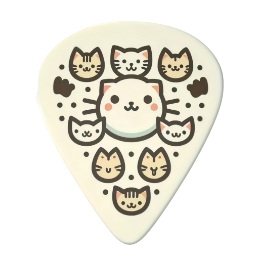 Set med 6 gitarrplektrum 0,71 mm med fodral för tryckknapp Bärbart fodral med nyckelring för musiker och gitarrister Fodral för plektrum och nycklar