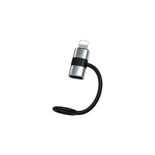 Lightning till USB-C-adapter med flexibel loop 30W PD-omvandlare för snabb laddning och dataöverföring från iOS till USB-C-enheter