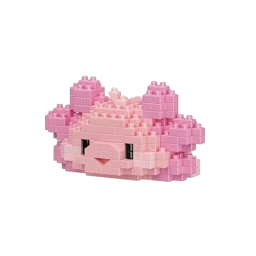 Byggsats Axolotl 7,6 x 6 x 4 cm Oceanisk undervattensvärld Mini djurmodell Partiklar Block Utbildningsleksak Kompatibel byggsats