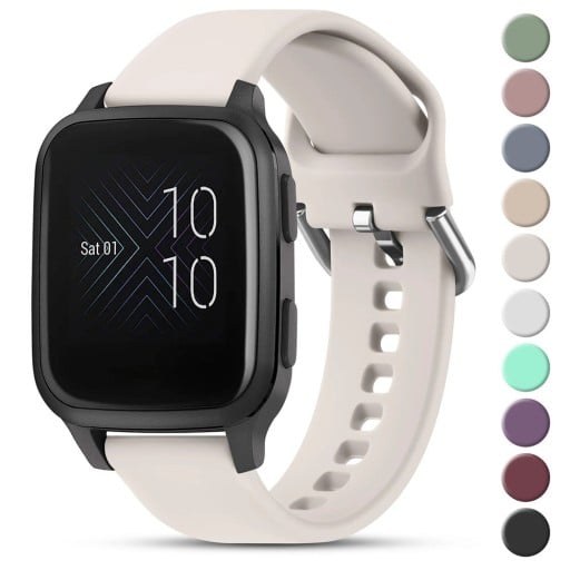 20 mm L 155–205 mm Silikonrem för Garmin Forerunner 55 645 245 Music Venu Sq 2 Venu 2 Plus Vivomove 3 Vivoactive 3 Sportrem