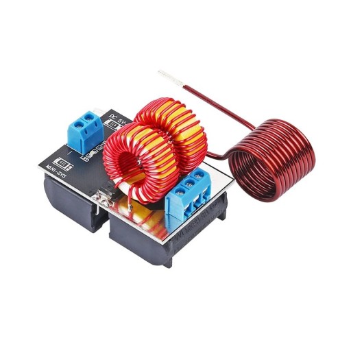 Induktionsvärmemodul 5 x 4 x 2 cm Mini ZVS 5–12 V Lågspänning 120 W Kretskort med spole Snabb induktionsuppvärmning Elektronisk uppvärmning