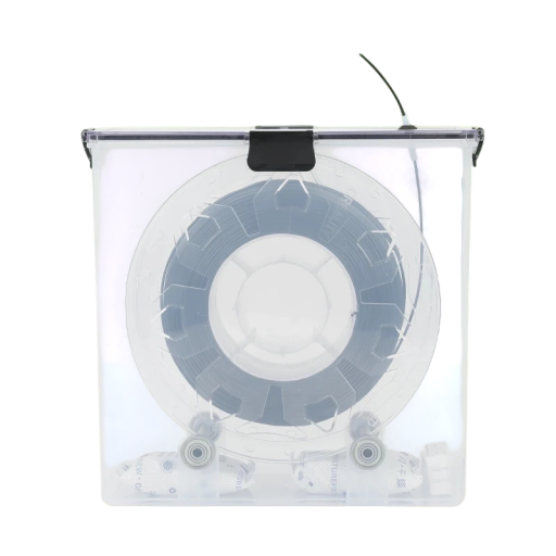 Torkningslåda för filament 254 x 127 x 237 mm Transparent låda med termometer och lager för spolar upp till 210 mm i diameter