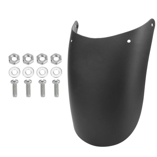 Motorcykelstänkskärm 22,5 x 23 x 14 cm Universell bakstänkskärm Svart utförande Vattenskydd