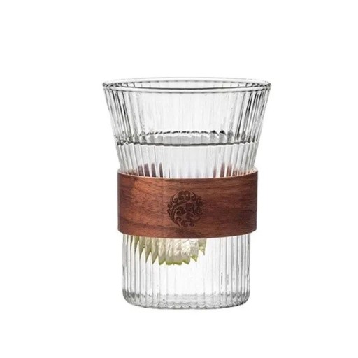 Japansk glas mugg 350 ml Elegantisk te- och kaffemugg minimalistisk design för vardagligt bruk
