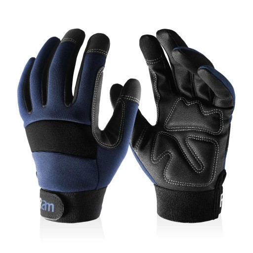 Arbets手skar Unisex Storlek universell Touch skyddshandskar med PU-läder Hållbara handskar för arbete