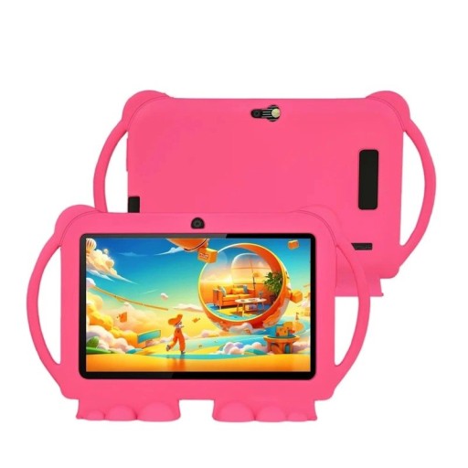 7-tums barntablet med hållbart fodral 5G WiFi 4 GB RAM 64 GB ROM 4000 mAh utbildningstablet med föräldrakontroll