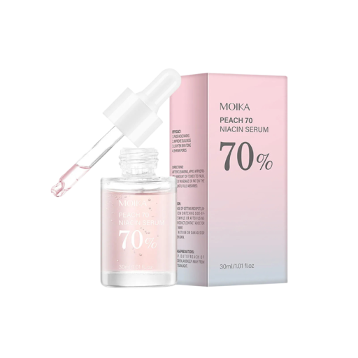 Niacinamidserum 30 ml 70 % persikoextrakt Avlägsnare av mörka fläckar Hudutjämning