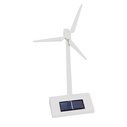 Sats Solärvindkraftverk 14 x 9 x 30 cm Bordmodell med solpanel Utbildningsdekoration