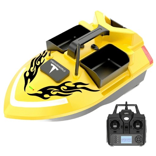 GPS utsädesbåt 49 x 26,4 x 28,1 cm Batteri 12000 mAh Räckvidd 500 m Lastkapacitet 2 kg 40 punkter Automatisk återkomst