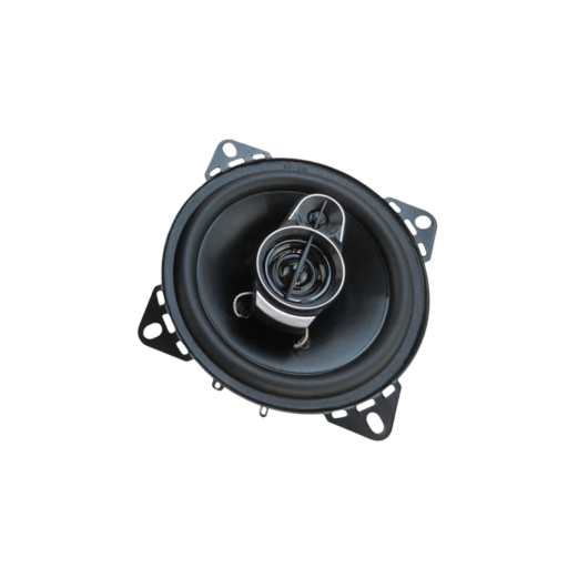 Sats 2 st Bilhögtalare 10 cm 3-vägs koaxiala 4 Ω 560 W max 12–24 V Känslighet 92 dB Galler